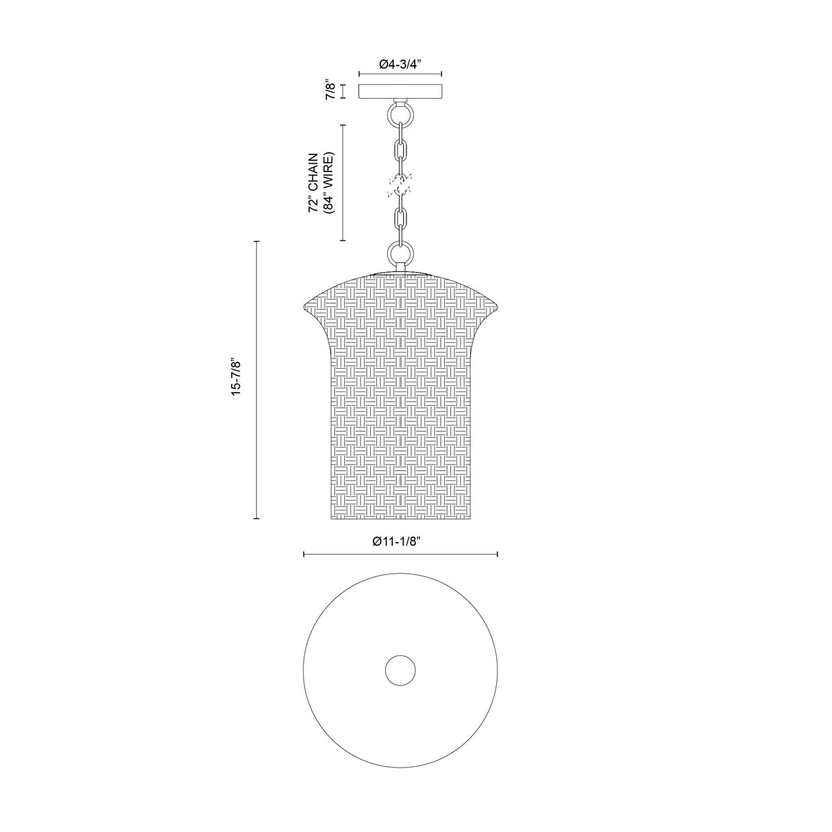 Alora Mood Kai 11-in Pendant