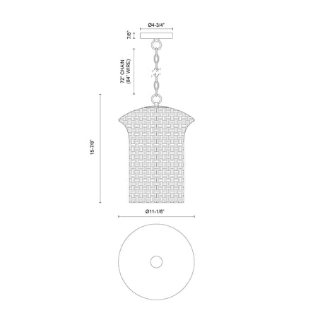 Alora Mood Kai 11-in Pendant
