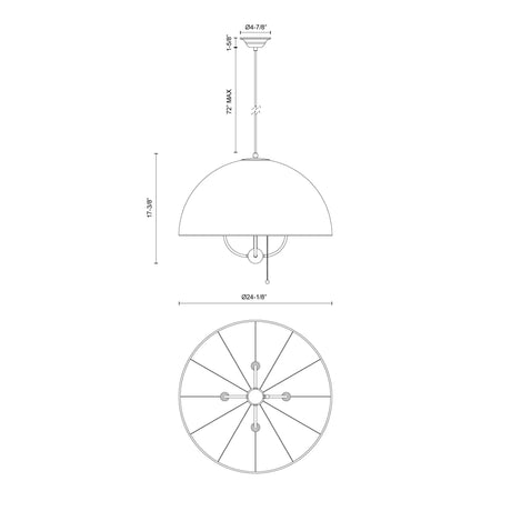 Alora Mood Crosby 24-in Pendant