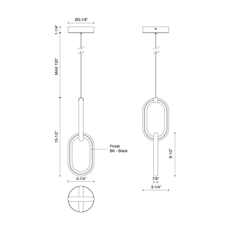 Kuzco Airen 15-in Pendant
