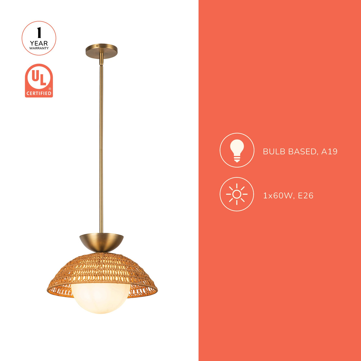 Alora Mood Perth 14-in Pendant