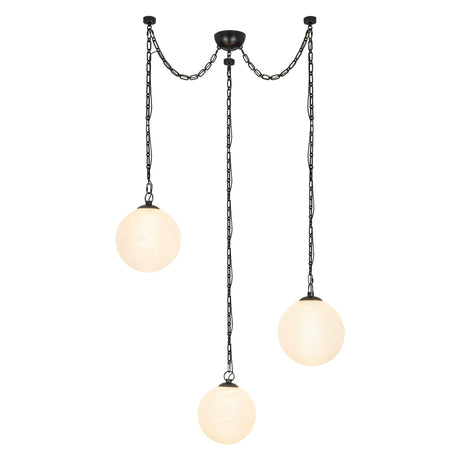Alora Petra 12-in 3-Head Chandelier
