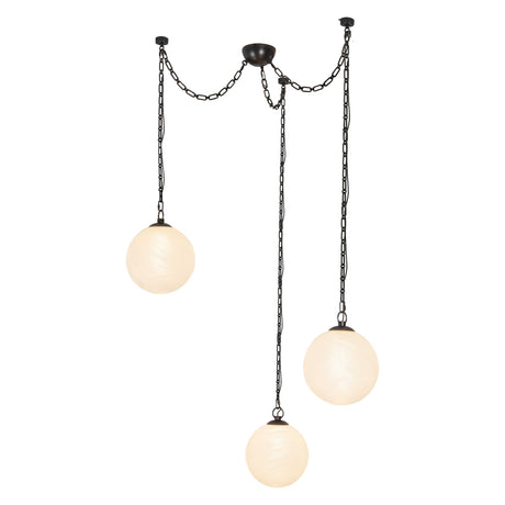 Alora Petra 12-in 3-Head Chandelier