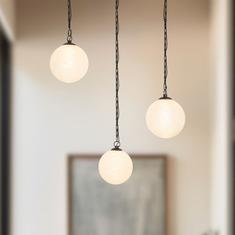 Alora Petra 12-in 3-Head Chandelier