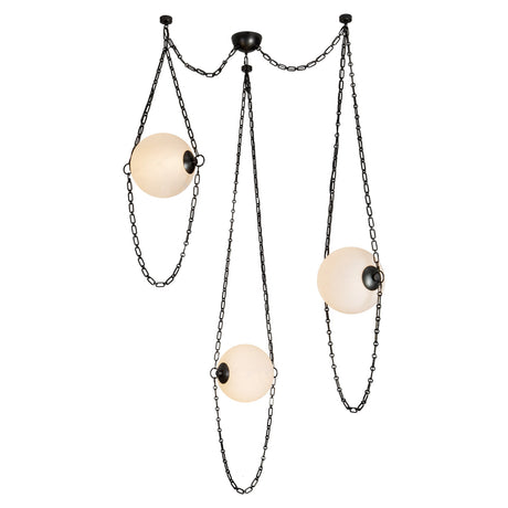 Alora Petra 10-in 3-Head Chandelier