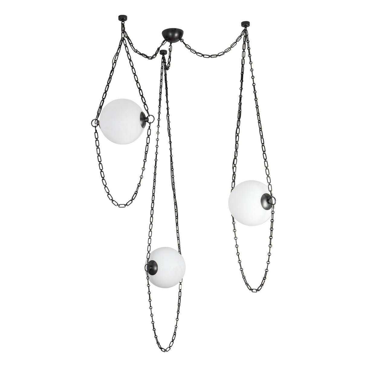 Alora Petra 10-in 3-Head Chandelier