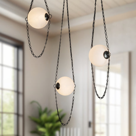 Alora Petra 10-in 3-Head Chandelier