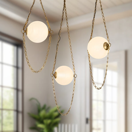 Alora Petra 10-in 3-Head Chandelier