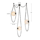 Alora Petra 10-in 3-Head Chandelier