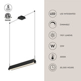 Kuzco Phoenix 36-in Linear Pendant