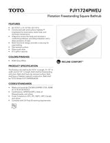 Flotation Freestanding Square Tub