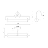 Alora Mood Ellen 21-in Wall/Picture Light