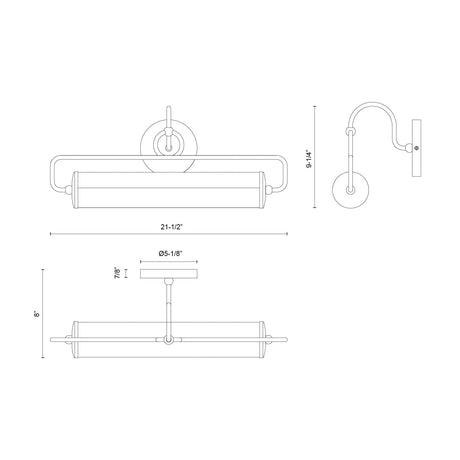 Alora Mood Ellen 21-in Wall/Picture Light