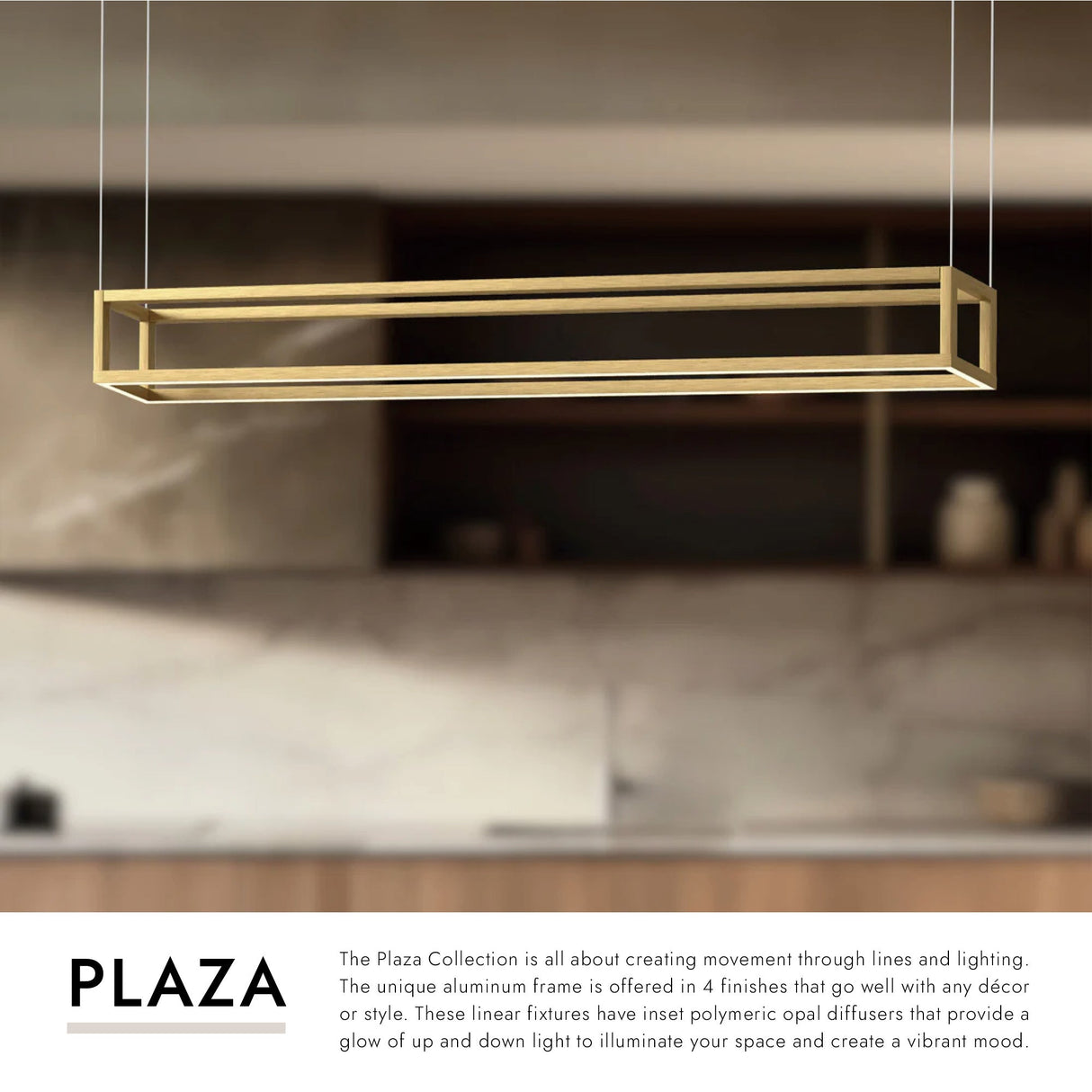Kuzco Plaza 48-in Linear Pendant