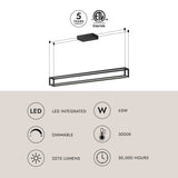 Kuzco Plaza 48-in Linear Pendant