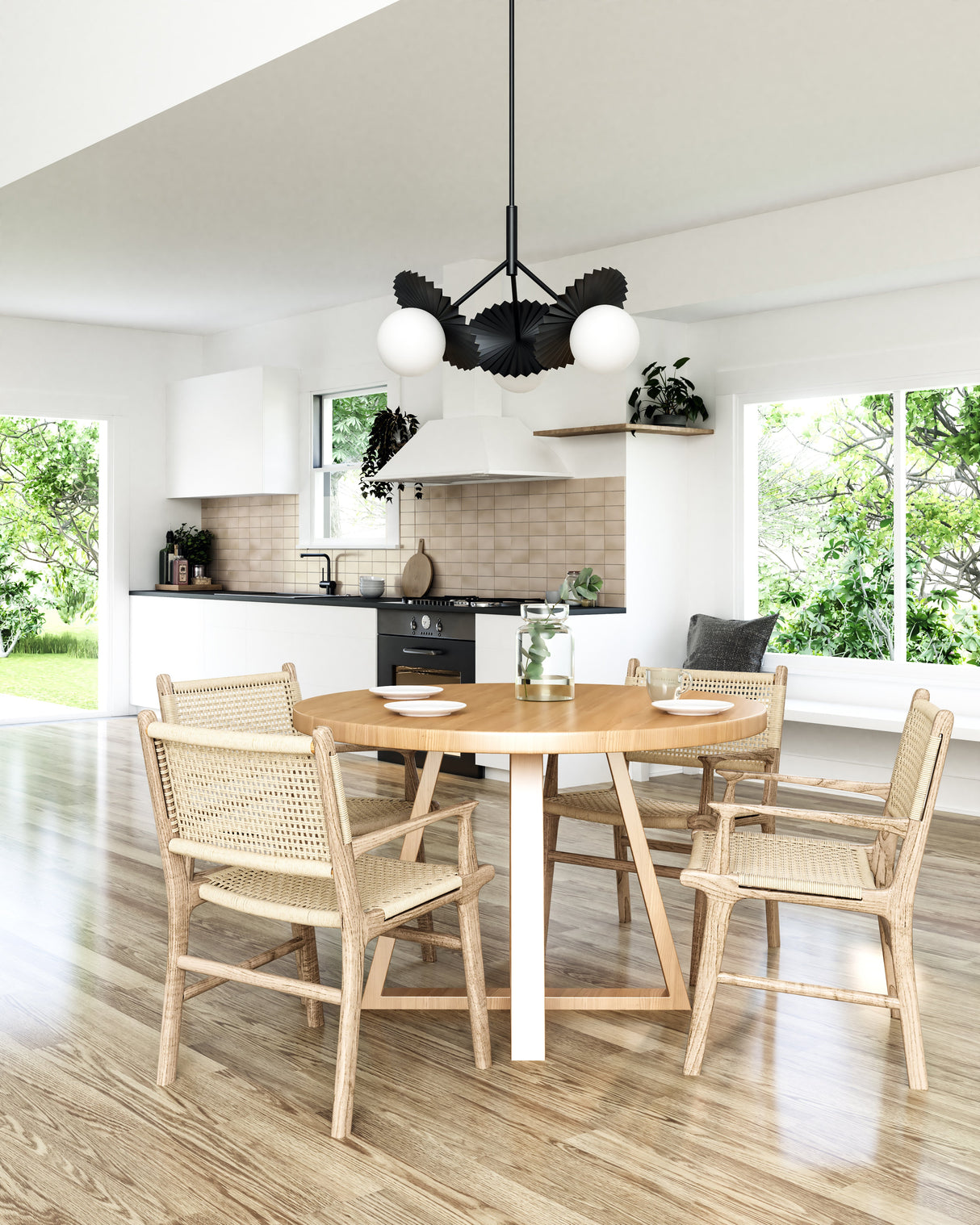 Alora Mood Plume 34-in Chandelier