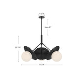 Alora Mood Plume 34-in Chandelier