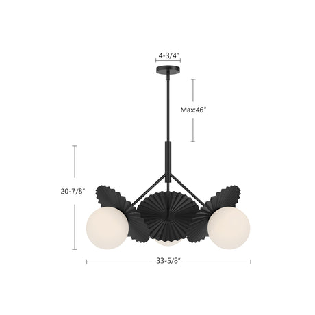 Alora Mood Plume 34-in Chandelier