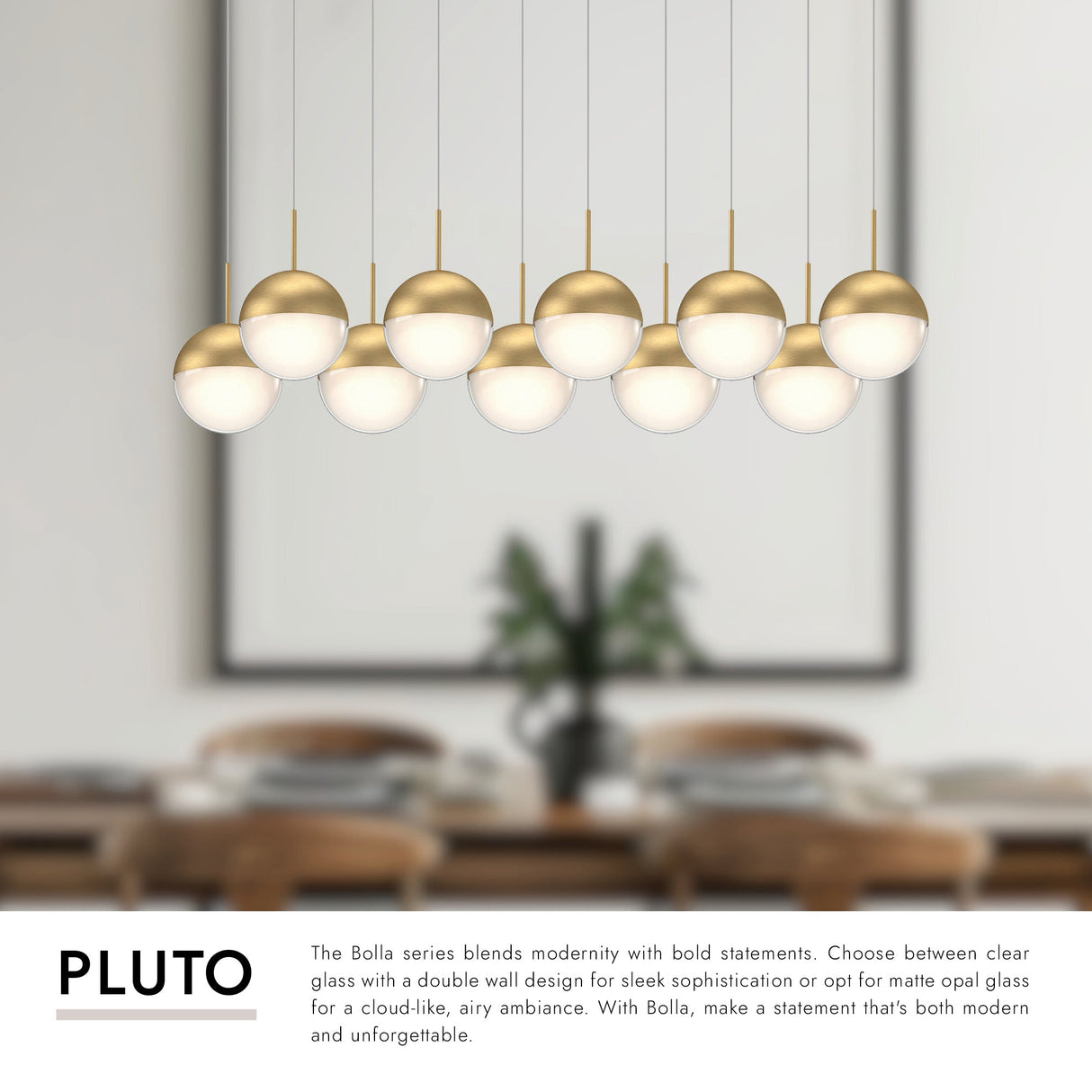 Kuzco Pluto 4-in 10 Head Multi Pendant