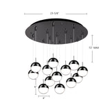 Kuzco Pluto 4-in 13 Head Multi Pendant
