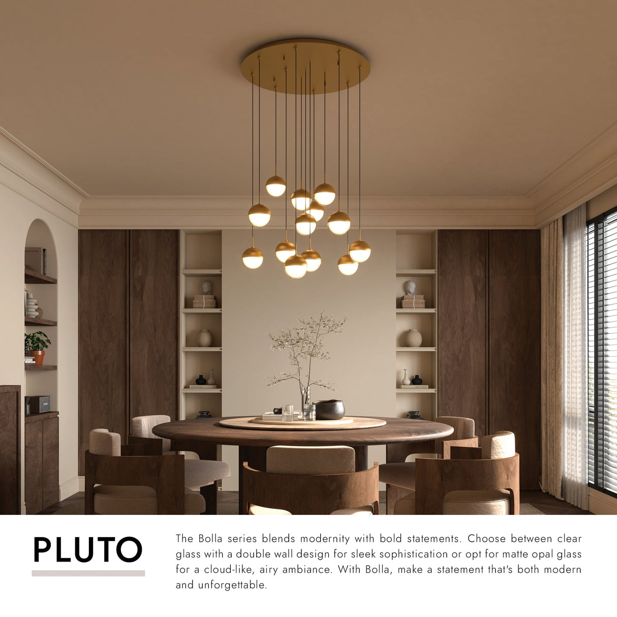 Kuzco Pluto 4-in 13 Head Multi Pendant
