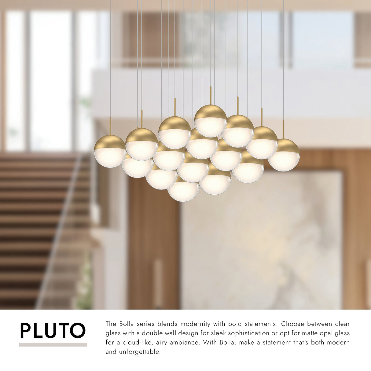 Kuzco Pluto 4-in 16 Head Multi Pendant