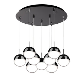 Kuzco Pluto 4-in 9 Head Multi Pendant