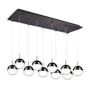 Kuzco Pluto 4-in 10 Head Multi Pendant