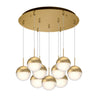 Kuzco Pluto 4-in 9 Head Multi Pendant