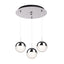 Kuzco Pluto 4-in 3 Head Multi Pendant