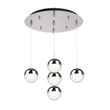 Kuzco Pluto 4-in 5 Head Multi Pendant