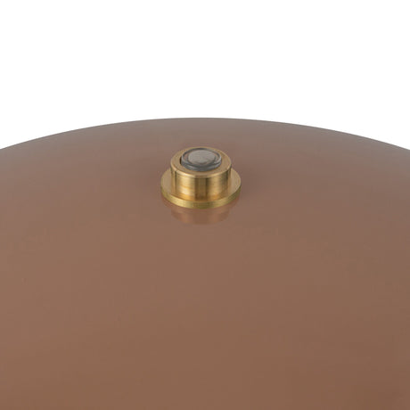 Close-up of the top cap on the Poppy 12-inch lamp shade
