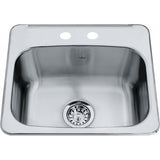 Steel Queen Drop In Sink - QSL1719-8-1