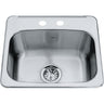 Steel Queen Drop In Sink - QSL1719-8-1