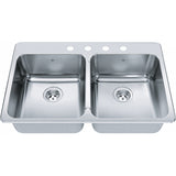 Steel Queen Drop In Sink QDLA2233-8-1