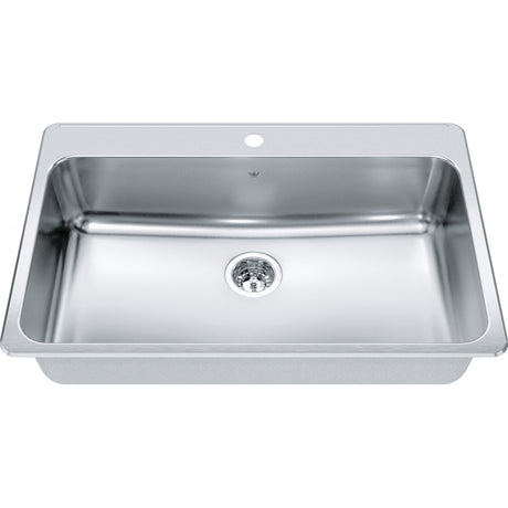 Steel Queen Drop In Sink QSLA2233-8-1