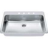 Steel Queen Drop In Sink QSLA2233-8-1