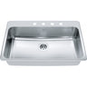 Steel Queen Drop In Sink QSLA2233-8-1