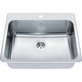 Steel Queen Drop In Sink QSLA2225-10-1