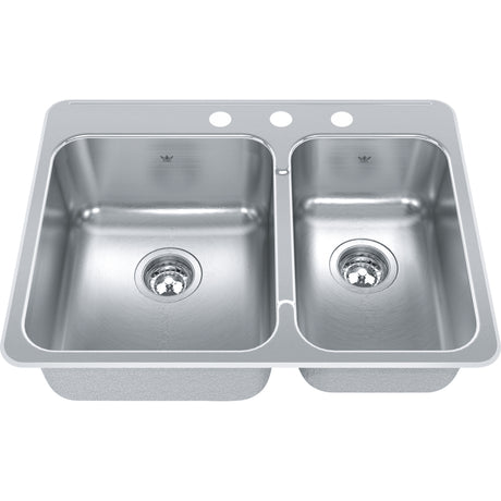 Steel Queen Drop In Sink QCLA2027L-8-1