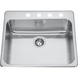 Steel Queen Drop In Sink QSLA2225-10-1