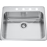 Steel Queen Drop In Sink QSLA2225-10-1