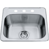 Steel Queen Drop In Sink - QSL1719-8-1