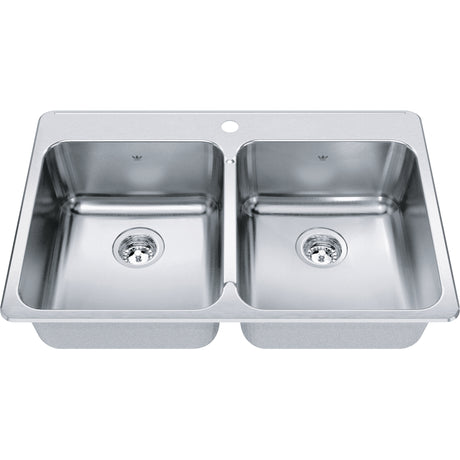 Steel Queen Drop In Sink QDLA2233-8-1