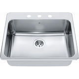 Steel Queen Drop In Sink QSLA2225-10-1
