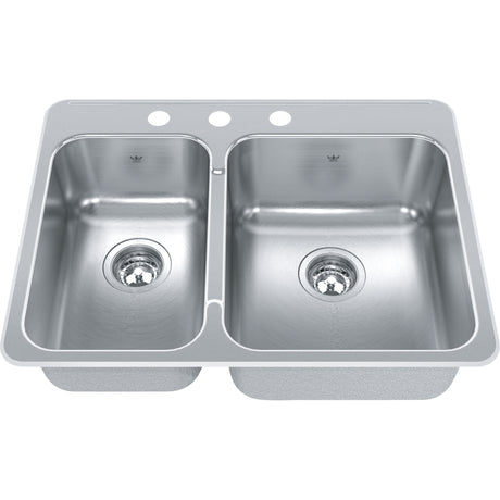 Steel Queen Drop In Sink QCLA2027L-8-1