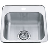 Steel Queen Drop In Sink - QSL1515-6-1