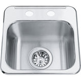 Steel Queen Drop In Sink - QSL1313-6-1
