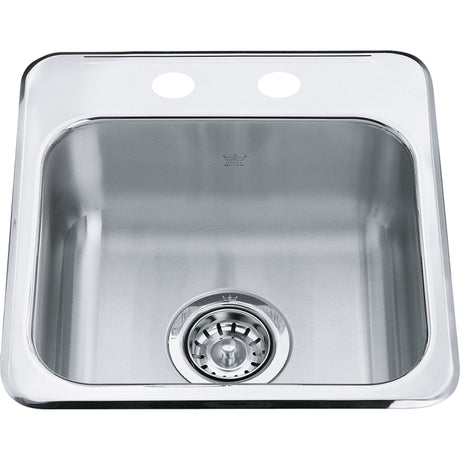 Steel Queen Drop In Sink - QSL1515-6-1