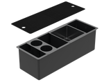 Party Panama - Black Pearl 26" DM Party Bar Station and Trough Sink with Accessories